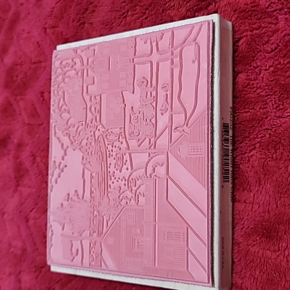 Colonial Town Scene (ship in harbour, whale, horse and buggy)Wooden Rubber Stamp - Picture 2 of 6